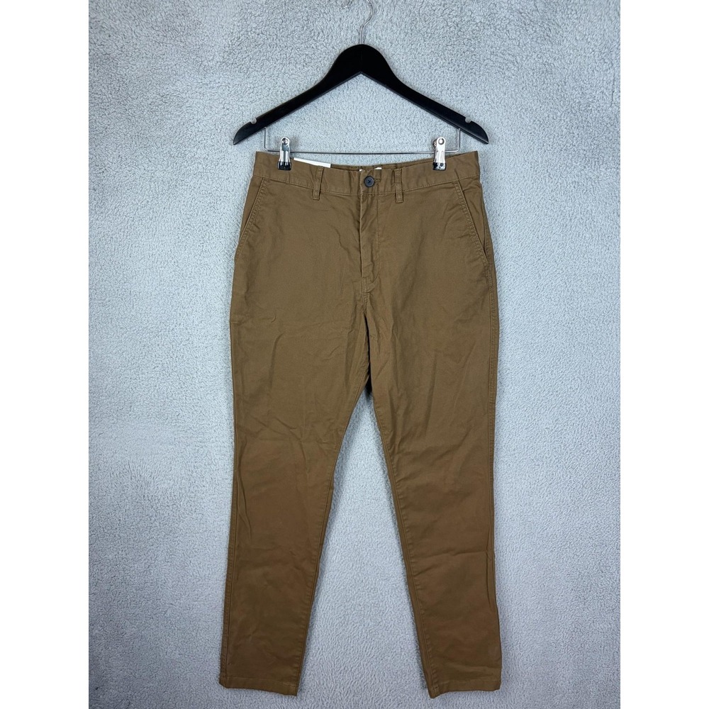 H&M Mens Skinny Fit Stretch Chino Pants Brown 29x29 0710876 3 New